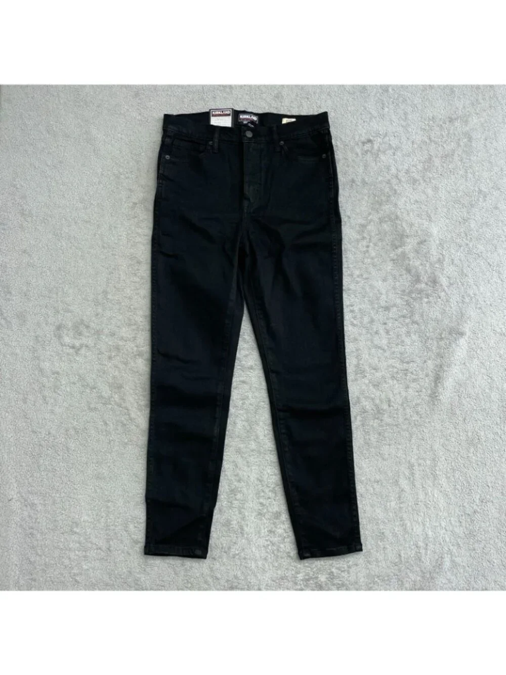 NWT Kirkland Signature Women's 10 Black High-Rise Skinny Jeans  B0886